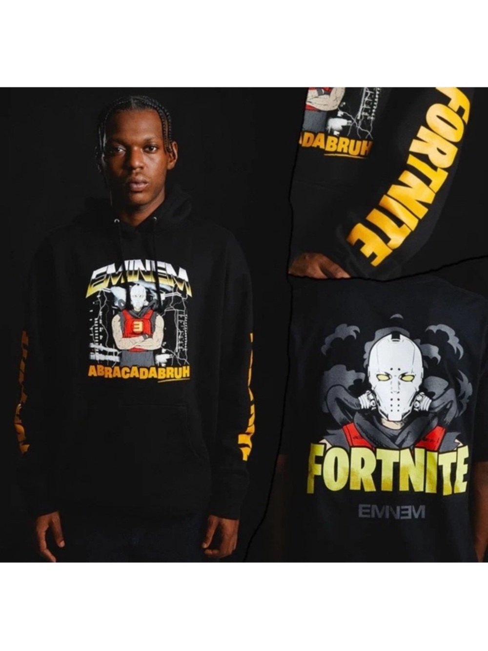 Authentic Eminem x Fortnite Collaboration Hoodie Rap Boy Reloaded XXL LMT ED.